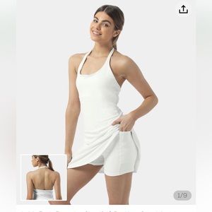 HALARA In My Feels Everyday halter dress with Pockets!